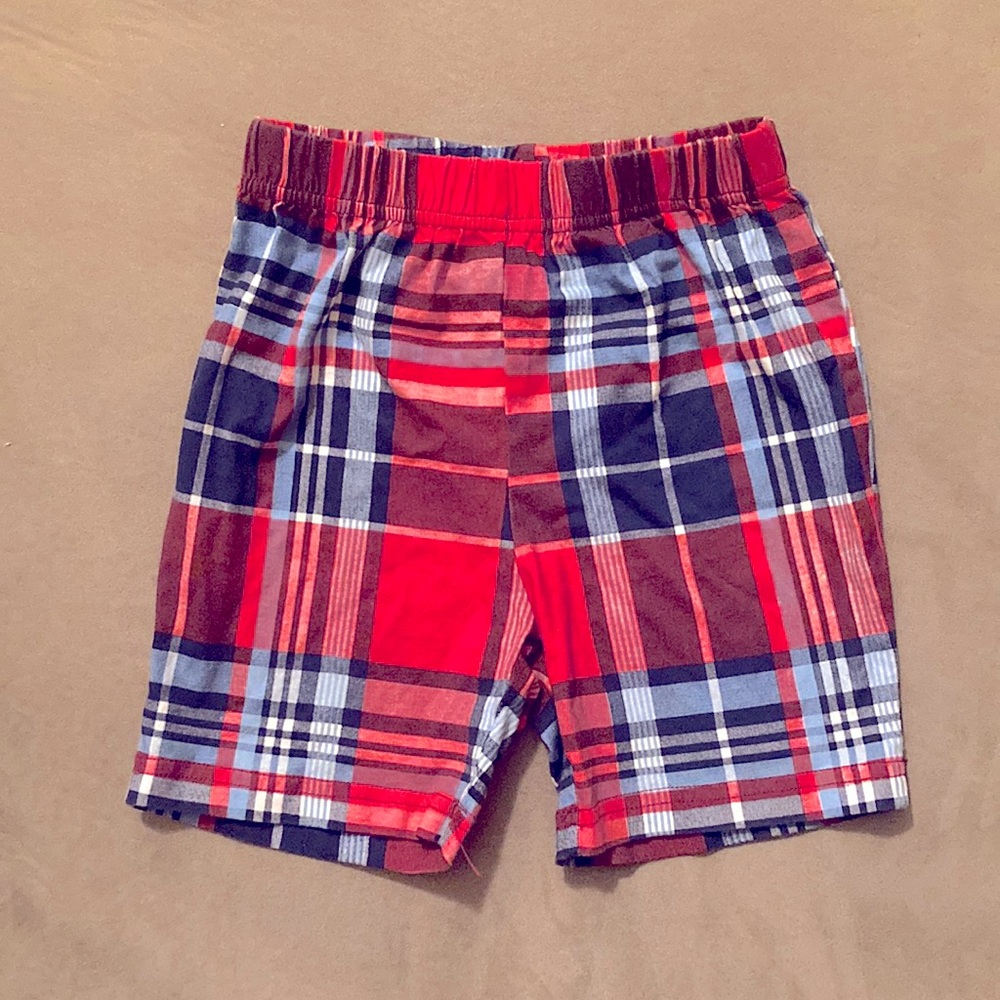 Red Plaid Shorts